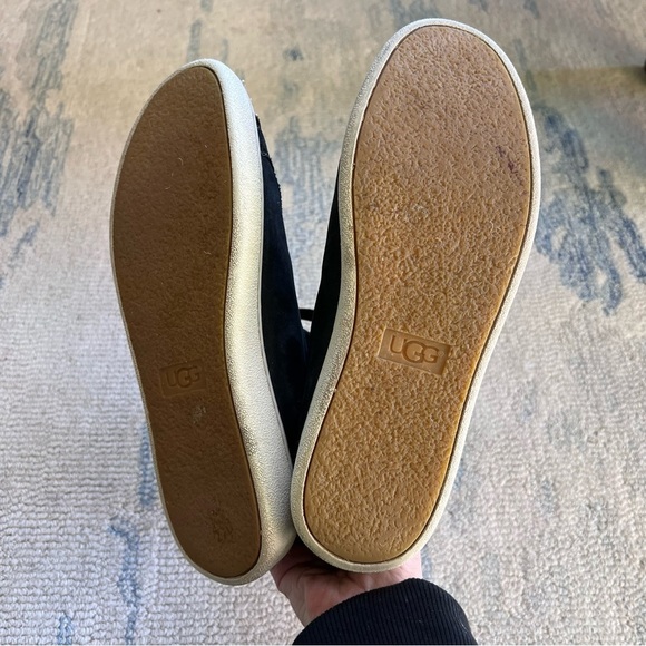 UGG STARLYN SHEEP SKIN SHERPA LINED HIGH TOP SNEAKERS BOOTS SIZE 10 BLACK - Picture 7 of 10